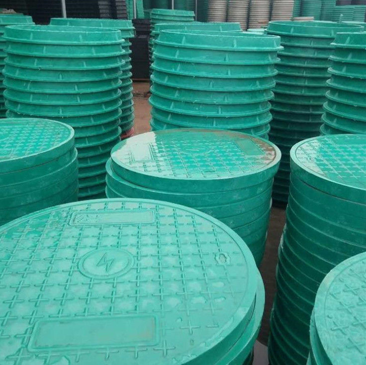 Civil Engineering Fiberglass Manhole Cover High Corrosion Resistance,Circle Manhole Cover