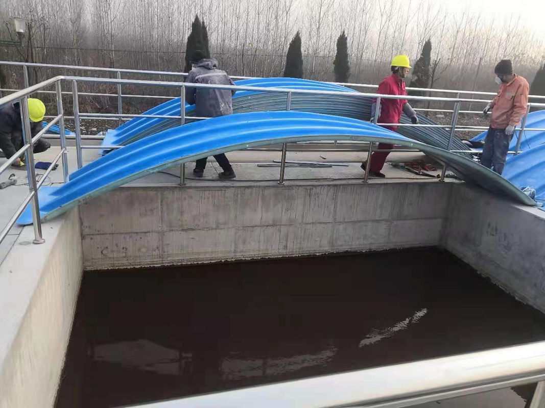 Fibreglass Reinforced Plastic FRP Hand Lay Up Covers Used In Sewage Treatment Plant