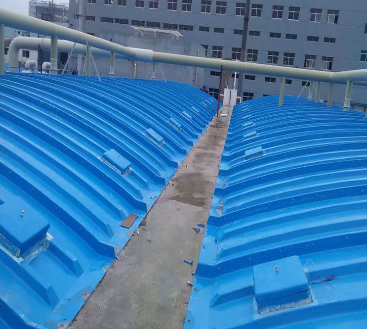 Fibreglass Reinforced Plastic FRP Hand Lay Up Covers Used In Sewage Treatment Plant