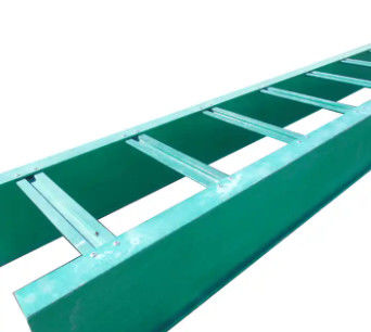 Green Solid FRP Ladder Type Cable Tray Non Combustible High Flexibility
