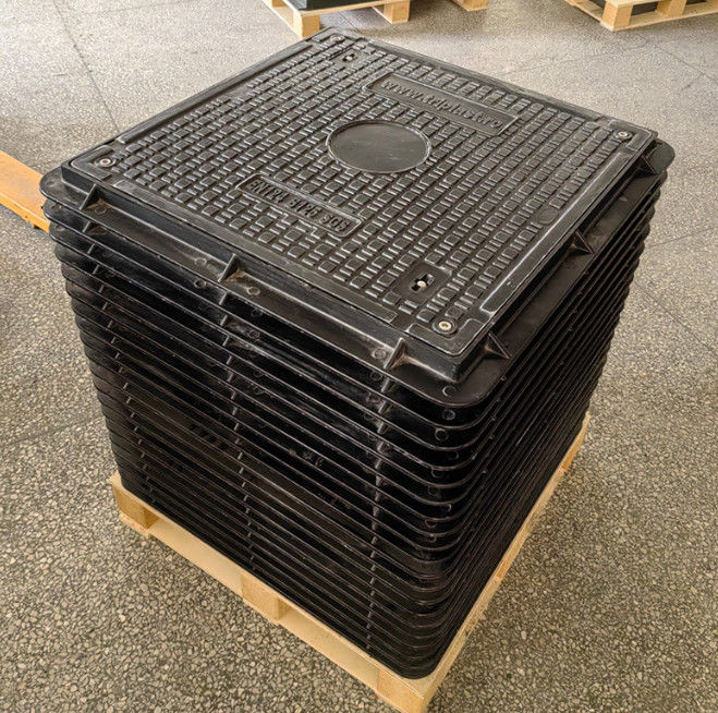 Square Shape 25mm Fiberglass Manhole Cover Standard Size Frp Chamber Cover, Outdoor water drain covers