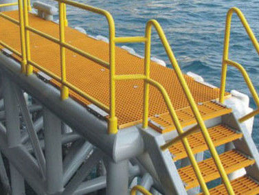 Anti Corrosion Moisture Proof FRP Handrail Used In Humid Coast Areas