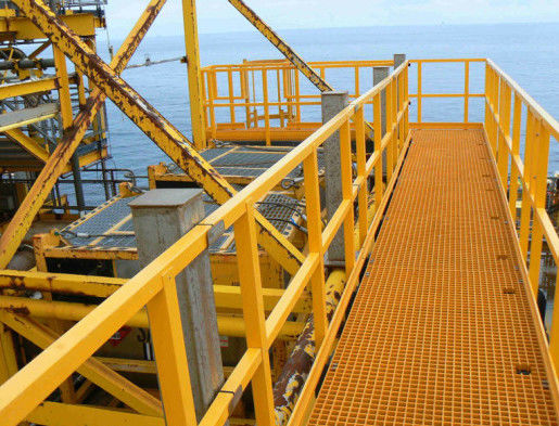 Anti Corrosion Moisture Proof FRP Handrail Used In Humid Coast Areas