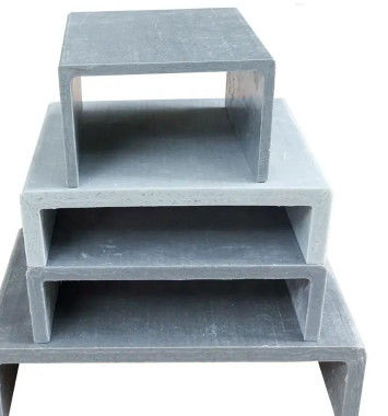 C Shape FRP Pultruded Profiles Customized Height And Lightweight，Corrosion-resistant Material