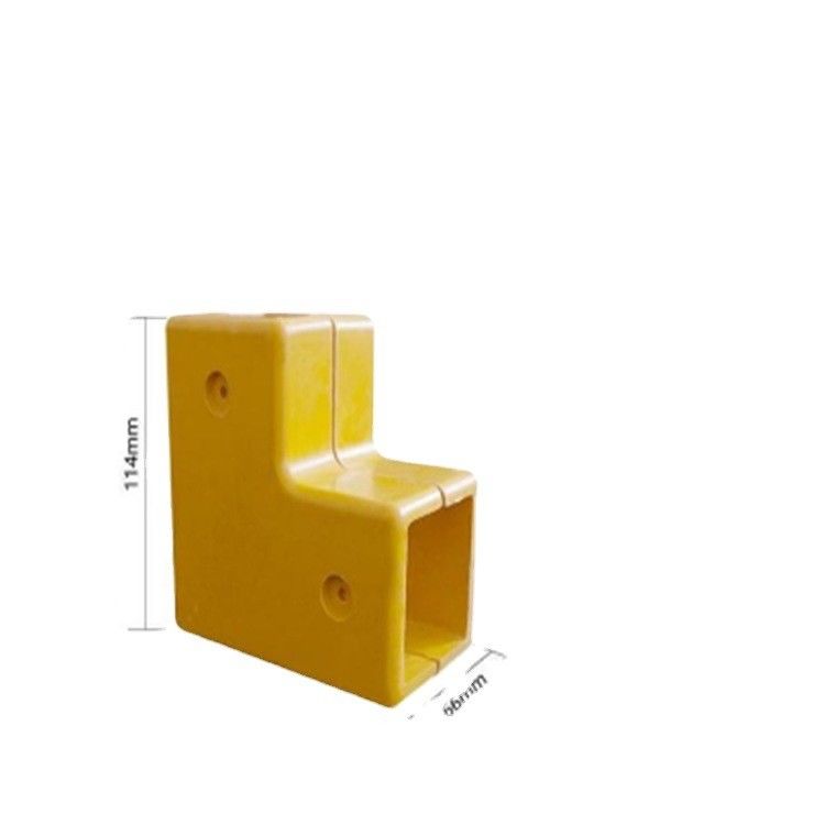UV Resistance Fibreglass Accessories FRP Connectors For Square Tube,FRP Square Tube Fittings