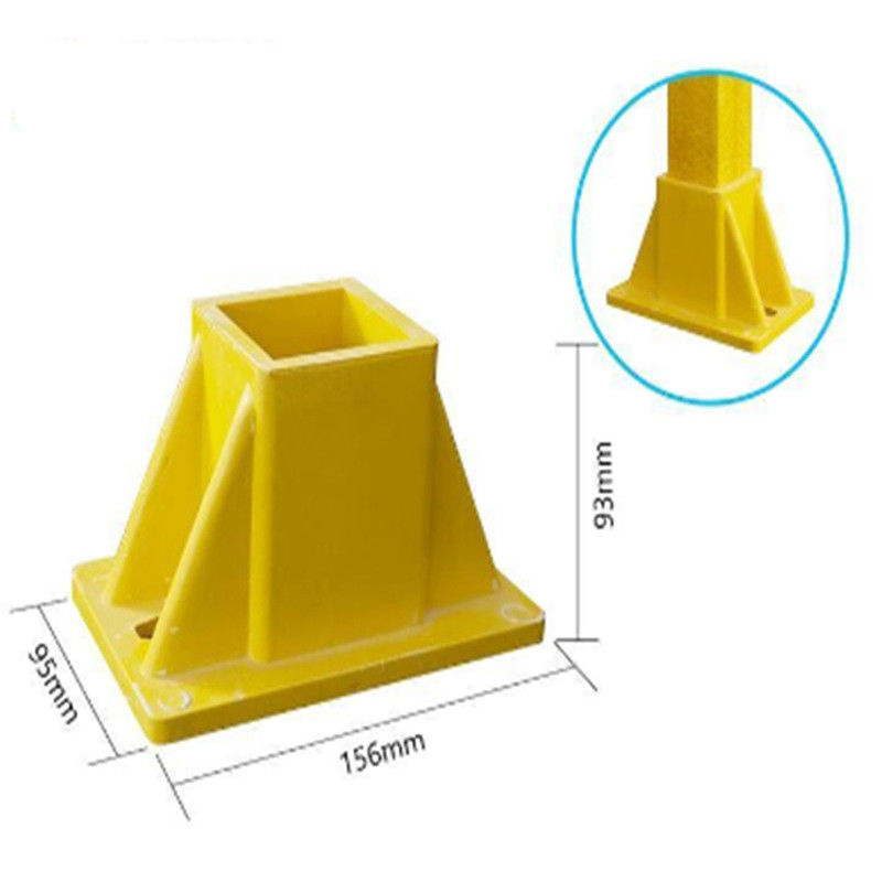 UV Resistance Fibreglass Accessories FRP Connectors For Square Tube,FRP Square Tube Fittings