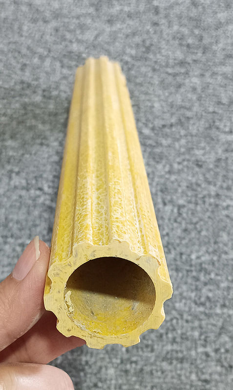 Antislip Frp Pultrusion Profile Frp Ladder Rung Frp Plum Hollow Tube For Building Construction