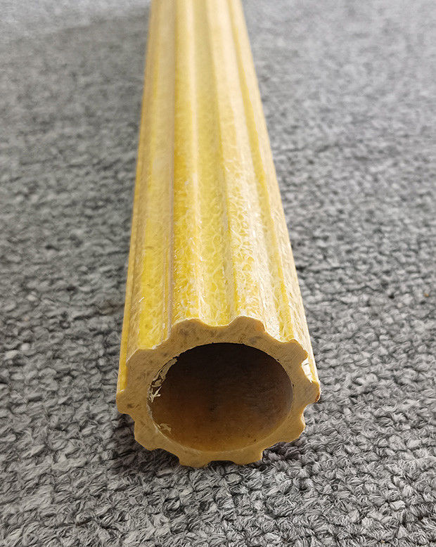 Antislip Frp Pultrusion Profile Frp Ladder Rung Frp Plum Hollow Tube For Building Construction