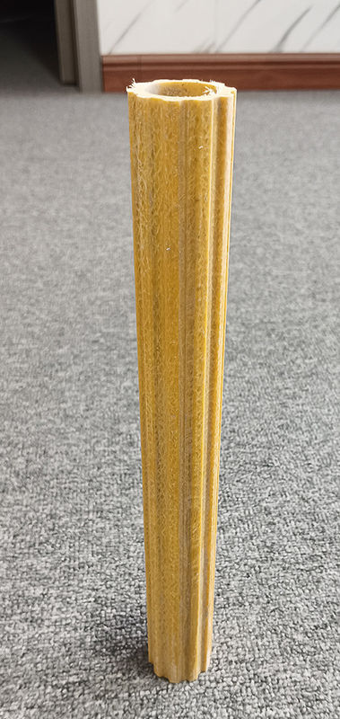 Antislip Frp Pultrusion Profile Frp Ladder Rung Frp Plum Hollow Tube For Building Construction