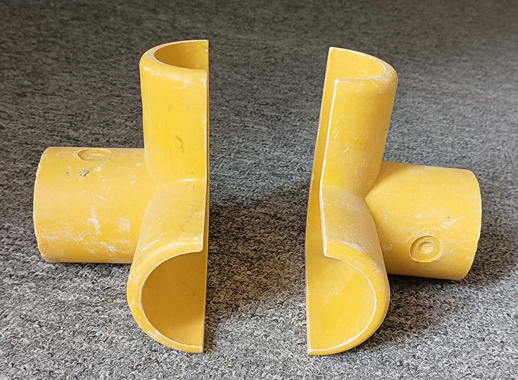 50mm Round Tube Fiberglass FRP Handrail Fitting Elbow Base Tee Four Way Connector