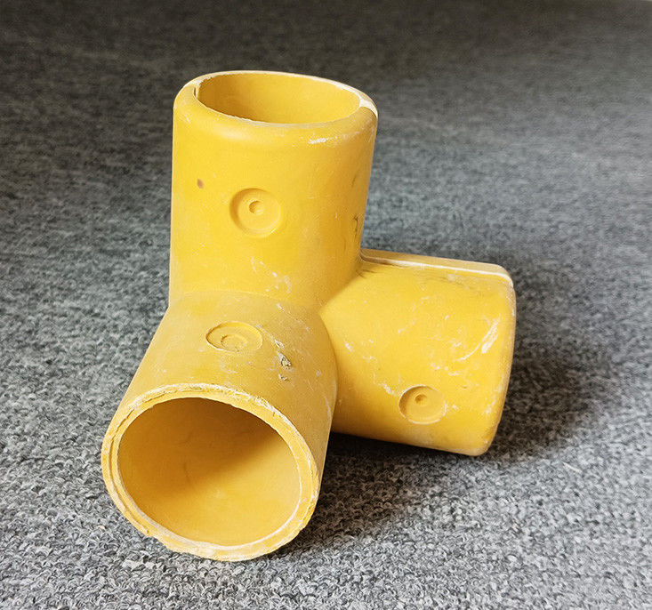 50mm Round Tube Fiberglass FRP Handrail Fitting Elbow Base Tee Four Way Connector