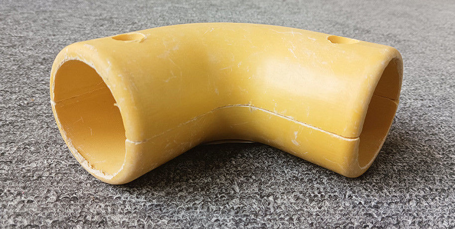 High Strength FRP Connectors Handrail Fence Fittings Fiberglass Tee / Pipe Connector Tube Elbow