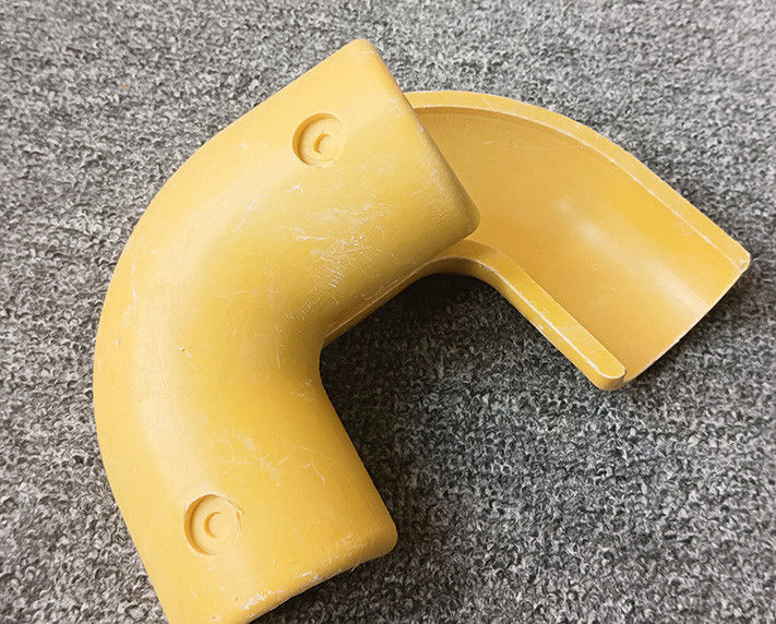 High Strength FRP Connectors Handrail Fence Fittings Fiberglass Tee / Pipe Connector Tube Elbow