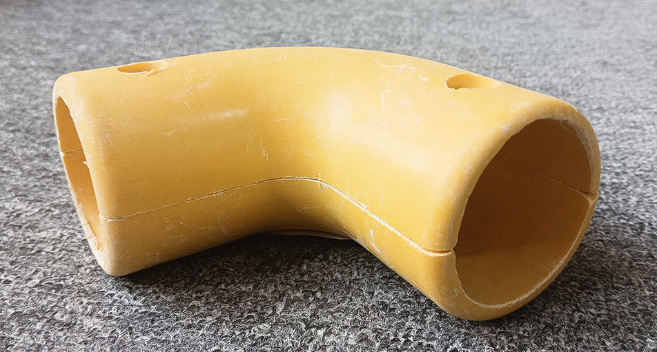 High Strength FRP Connectors Handrail Fence Fittings Fiberglass Tee / Pipe Connector Tube Elbow
