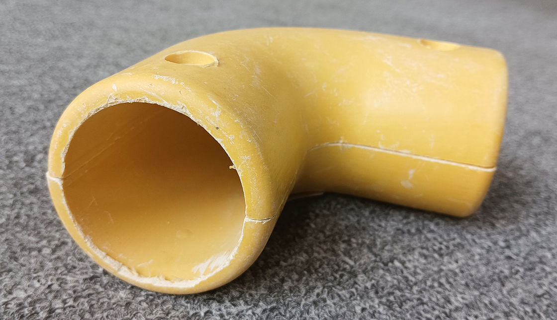 High Strength FRP Connectors Handrail Fence Fittings Fiberglass Tee / Pipe Connector Tube Elbow