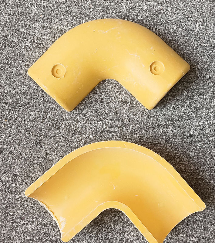 High Strength FRP Connectors Handrail Fence Fittings Fiberglass Tee / Pipe Connector Tube Elbow