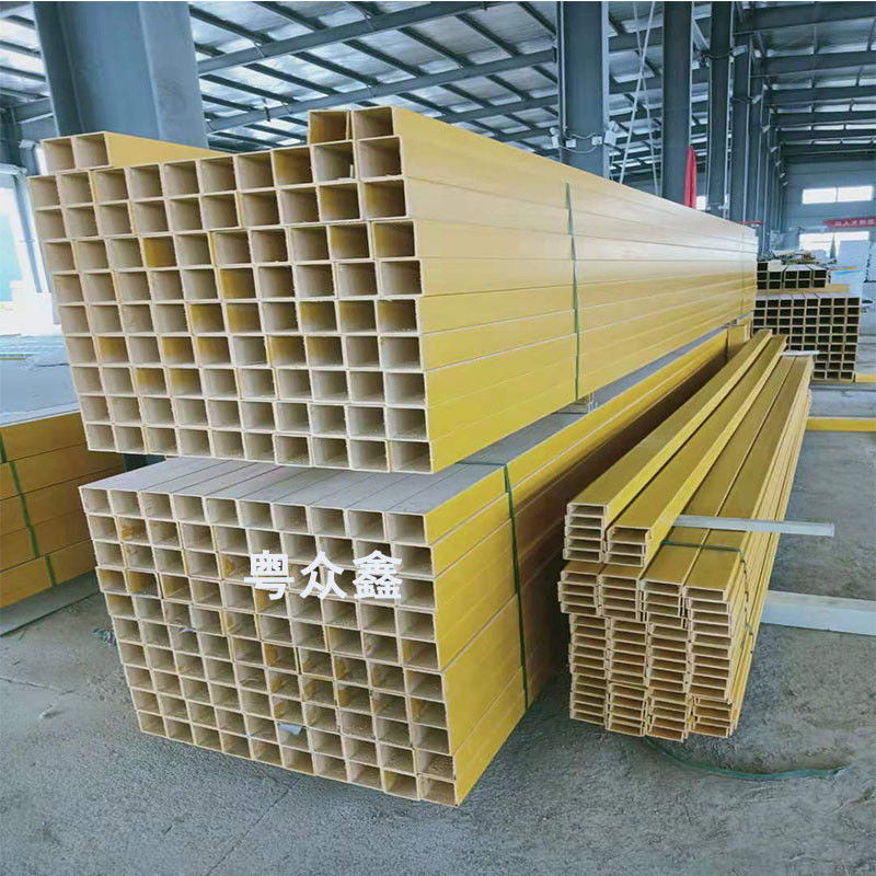 Customized Pultruded Tube For Structure For Building Construction Or Road Projects And Goods Shelf