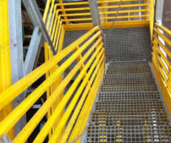 Green FRP Grating For Platform Or Walkway Use And Customized Size And Color